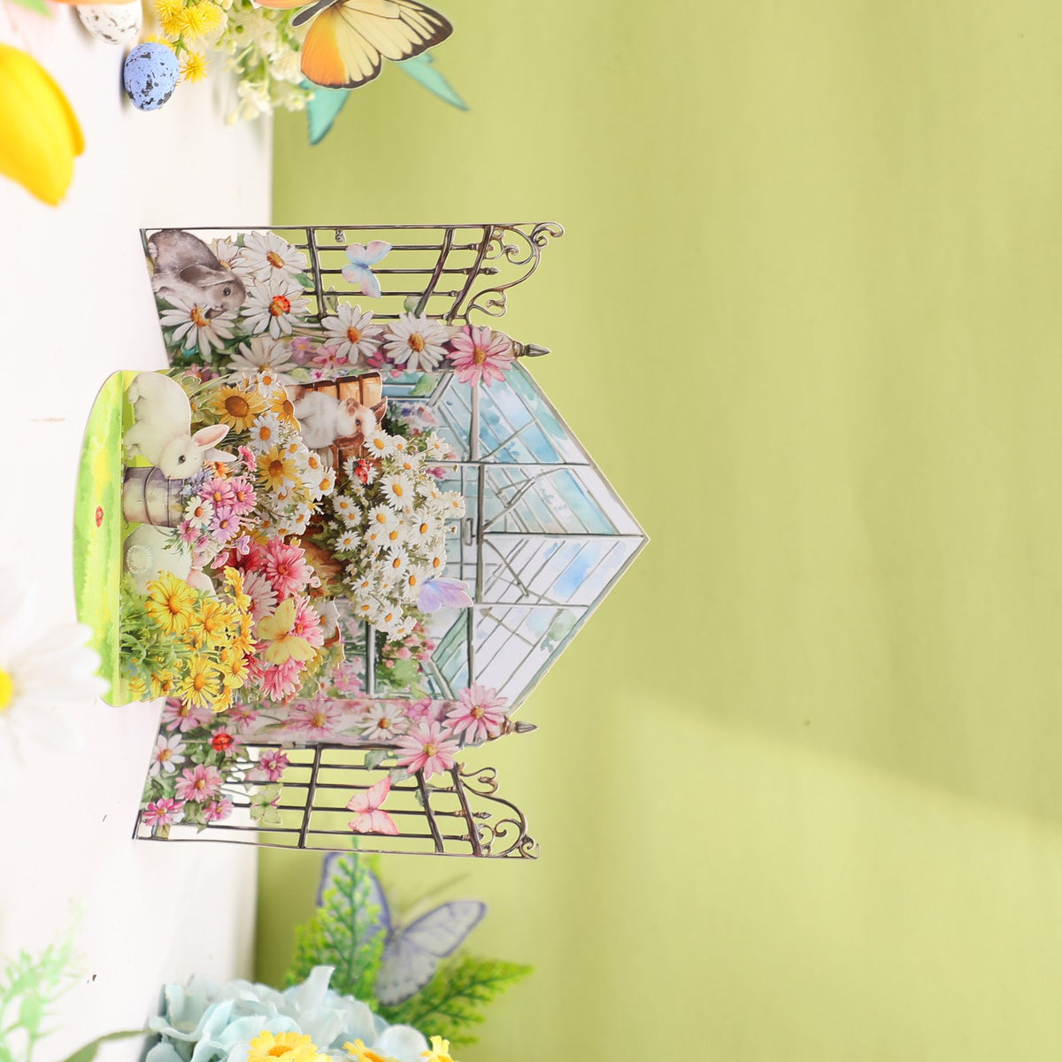 Flower Trellis Gazebo 3D Pop Up Card