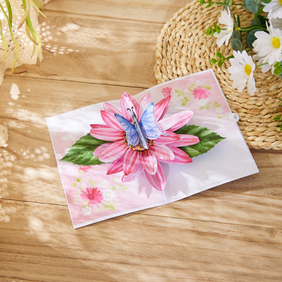 Chrysanthemum Butterfly Greeting Card