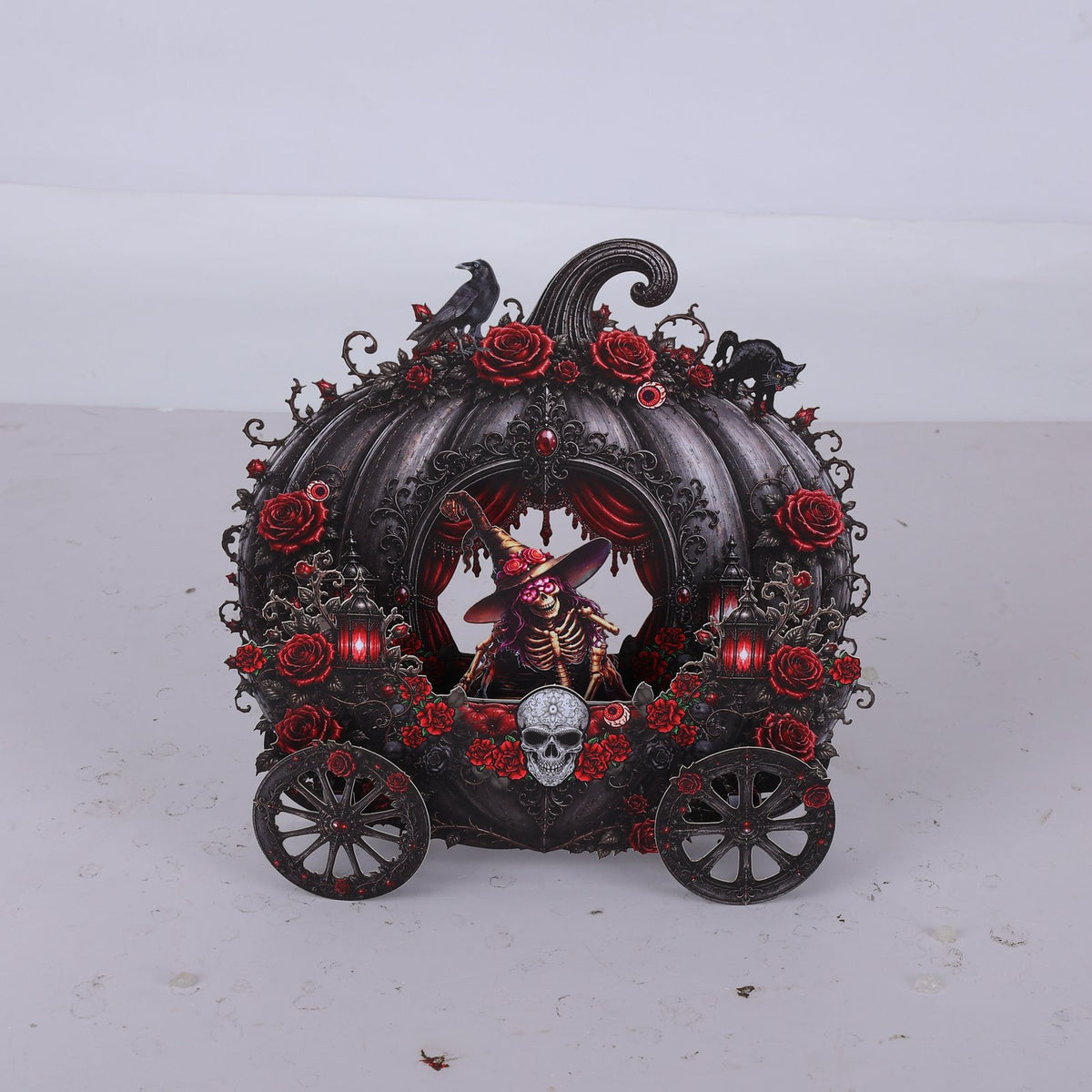 Halloween Horse Carriage Greeting Card