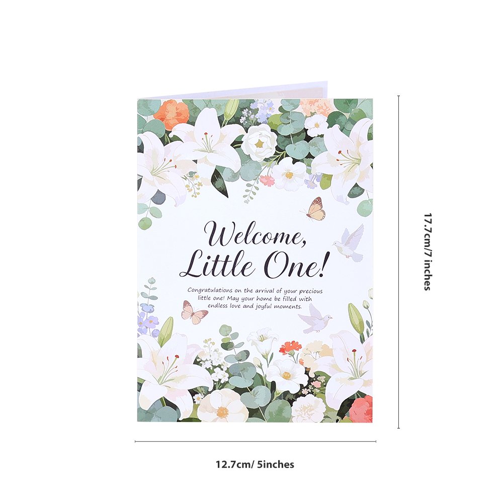 New Baby Welcome Flip Pop Up Card