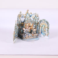 Blue Christmas Double Door Pop Up Card
