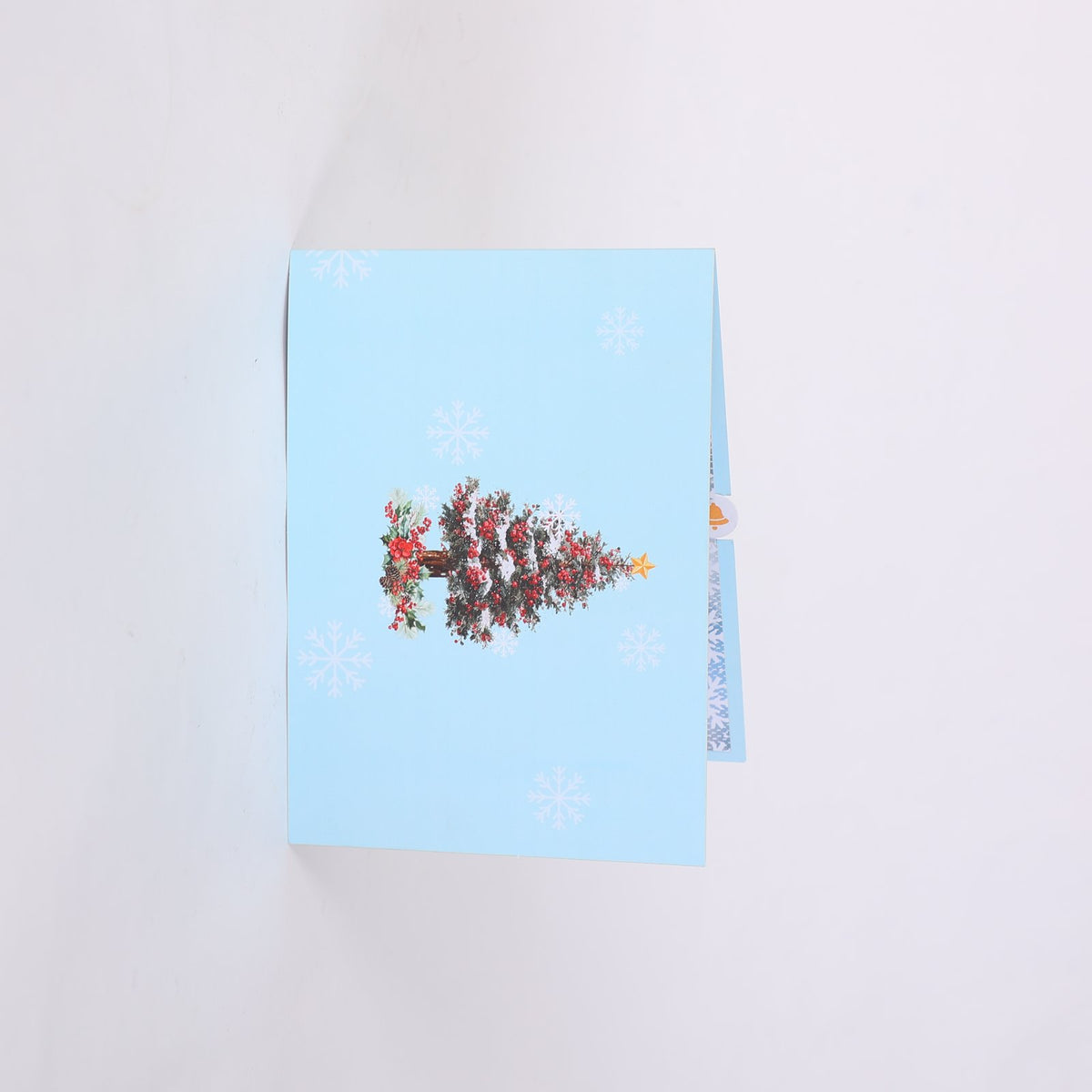 Blue Snowy Pine 3D Pop Up Card