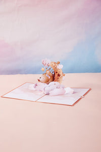 Crescent Moon Bear 3D Pop Up Card