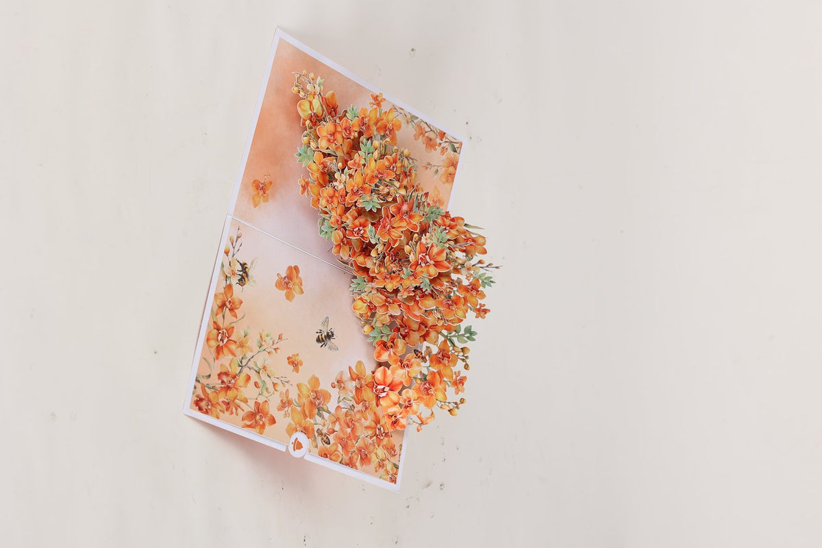Autumn Honeycomb Thank You Greeting Card