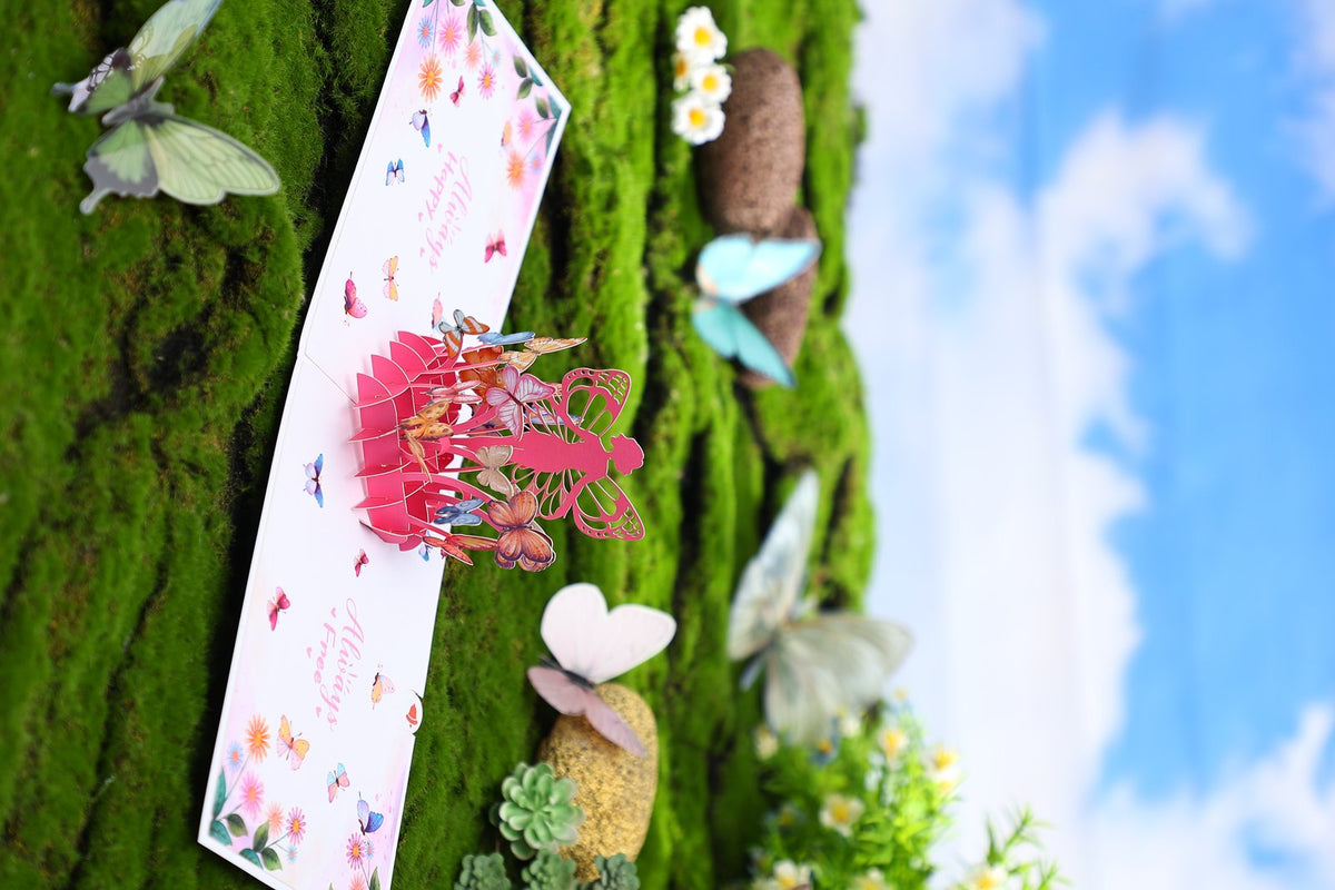Butterfly Metamorphosis 3D Pop Up Card
