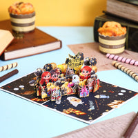Vintage Magic Birthday Flip Pop Up Card