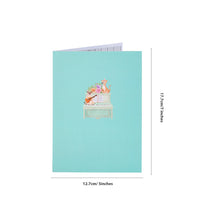 Cat Cake Flip Pop Up Card