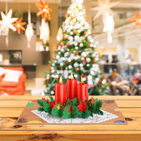 Christmas Candle Flip Pop Up Card