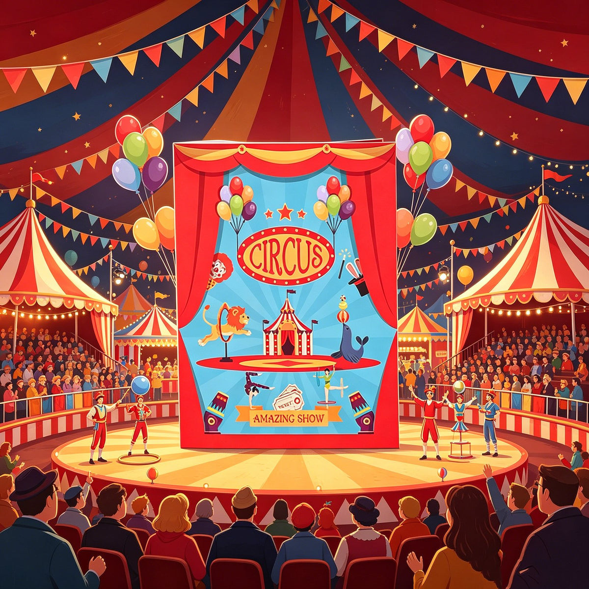 Circus Pop Up Card