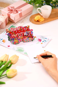 Best Mom Ever Tulip Greeting Card