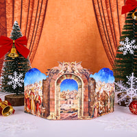 Nativity Manger Double Door Card