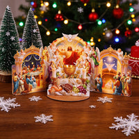 Nativity Double Door Card