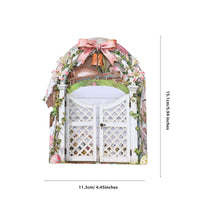 Garden White Door 3D Pop Up Card