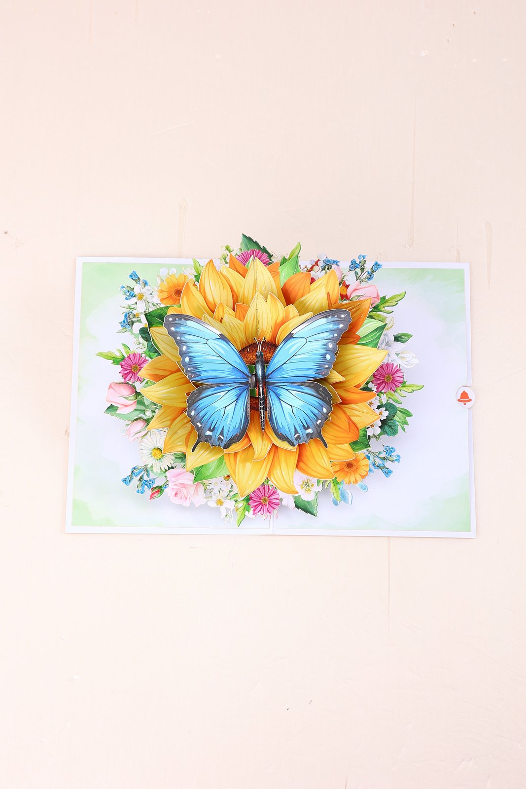 Sunflower Butterfly Greeting Card