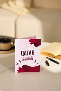 Qatar National Day Map 3D Pop Up Card