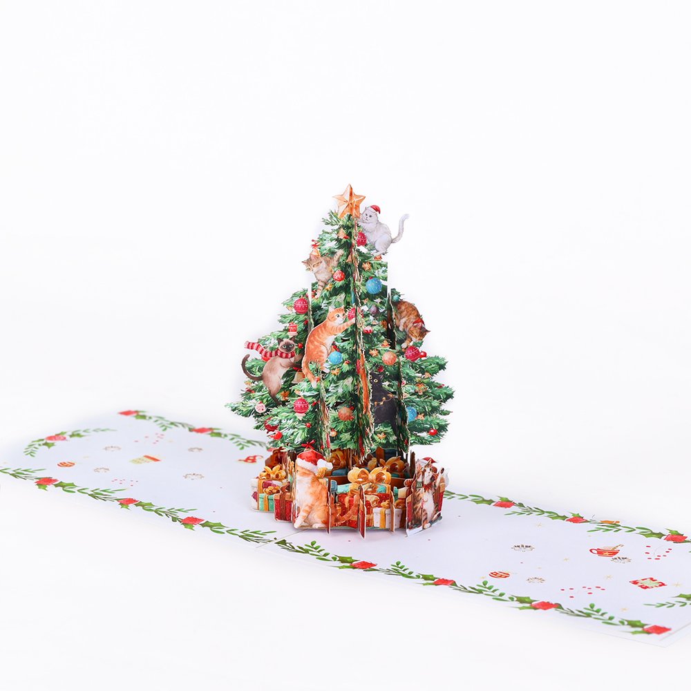 Candy Christmas Tree 3D Pop Up Card