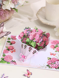 Hydrangea Bouquet 3D Pop Up Card