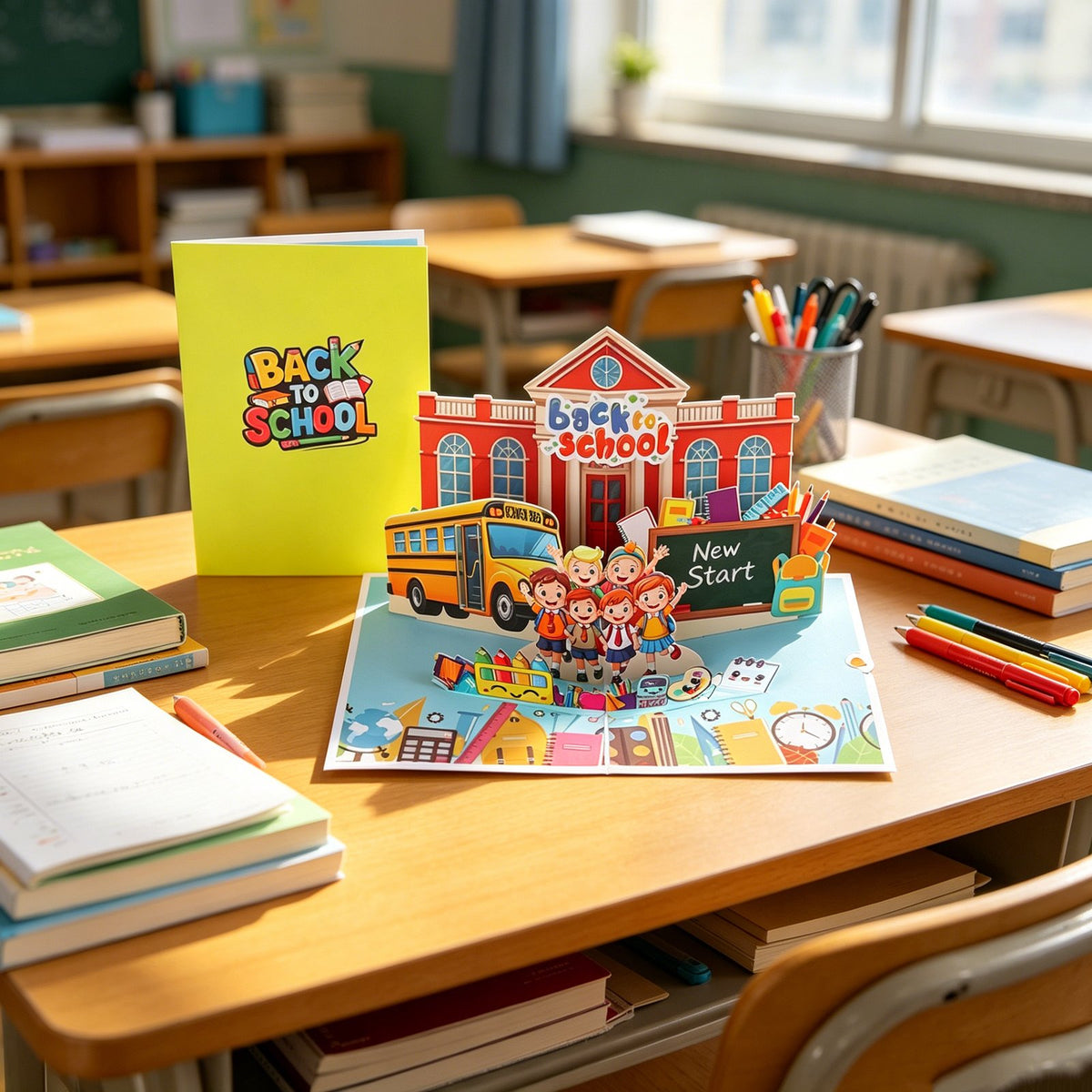 Back To School 3D Pop Up Card