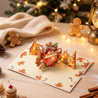 Gingerbread Man Hot Cocoa Greeting Card
