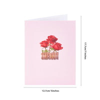 Rose Basket Greeting Card