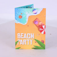 Summer Beach Party Umbrella 3D Pop Up Card