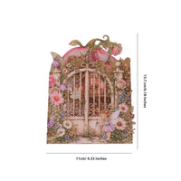 Pink Butterfly Fairy Double Door Card