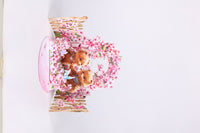 Cherry Blossom Bear Double Door Card