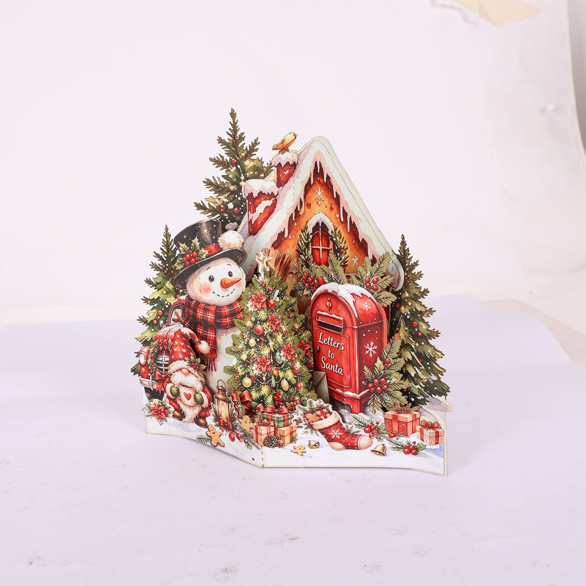 Christmas Gnome Snowman Ornament