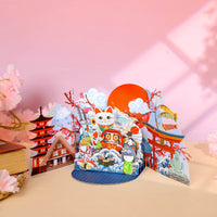 Japan City 3D Pop Up Card