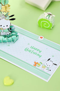Pochacco Birthday Balloon Greeting Card