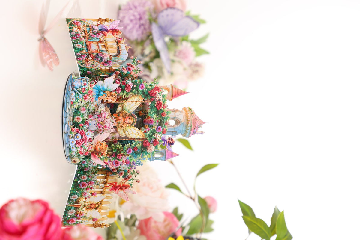 Flower Wall Castle 3D Pop Up Card