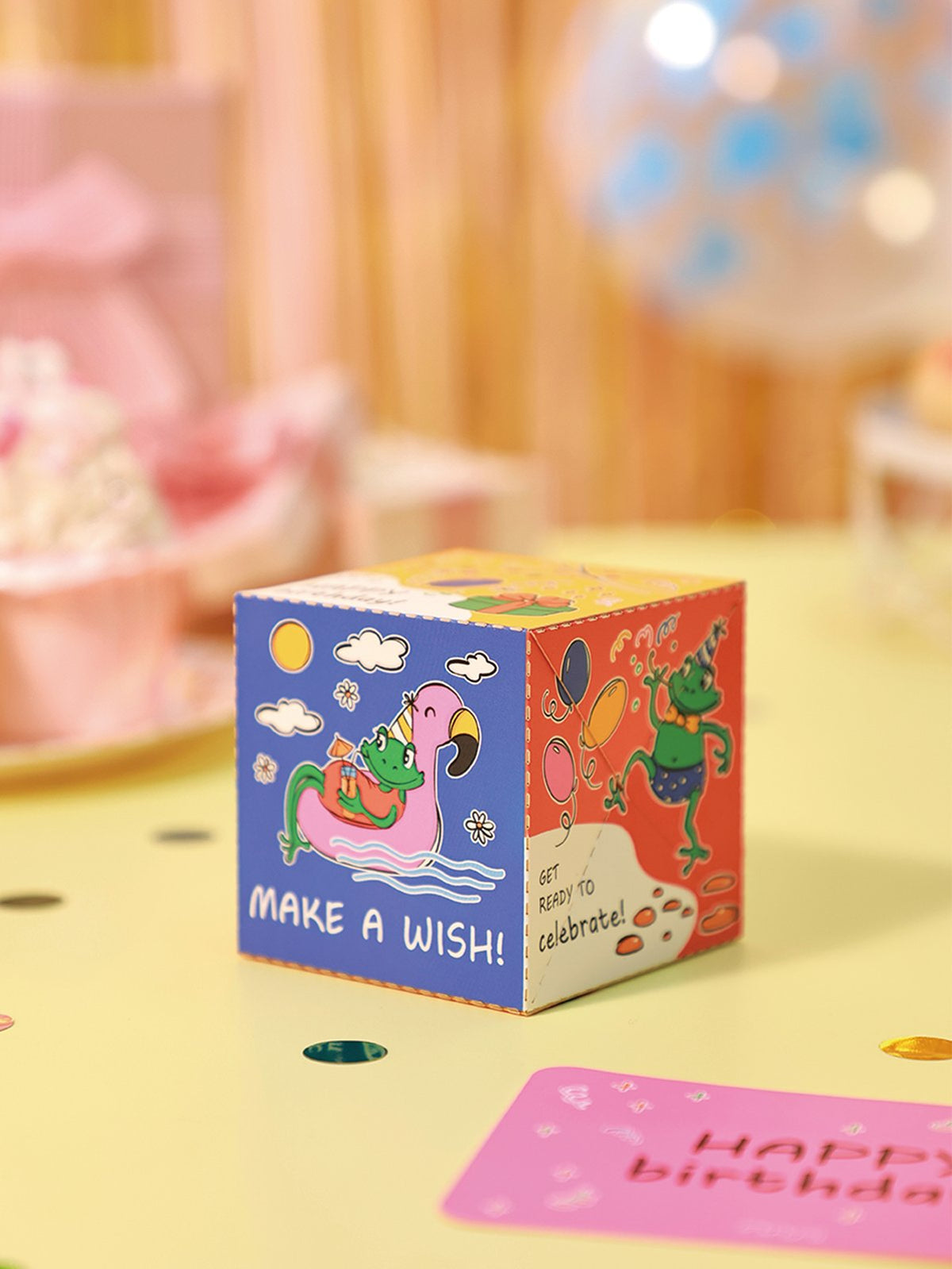 Frog Birthday Surprise Pop Up Greeting Card