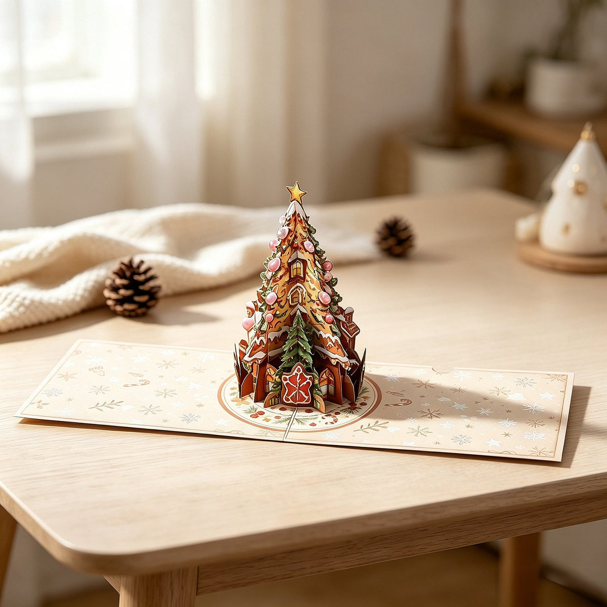 Gingerbread Christmas Tree Greeting Card