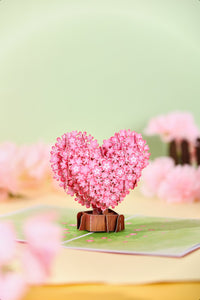Cherry Blossom Heart Greeting Card