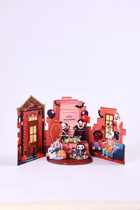 Halloween Haunted House Double Door Pop Up Card