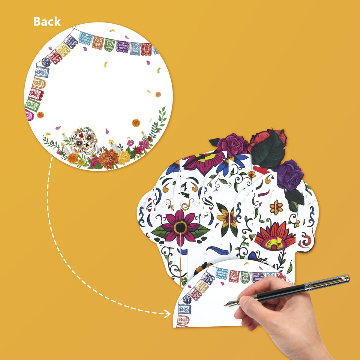 Sugar Skull 3D Pop Up Card