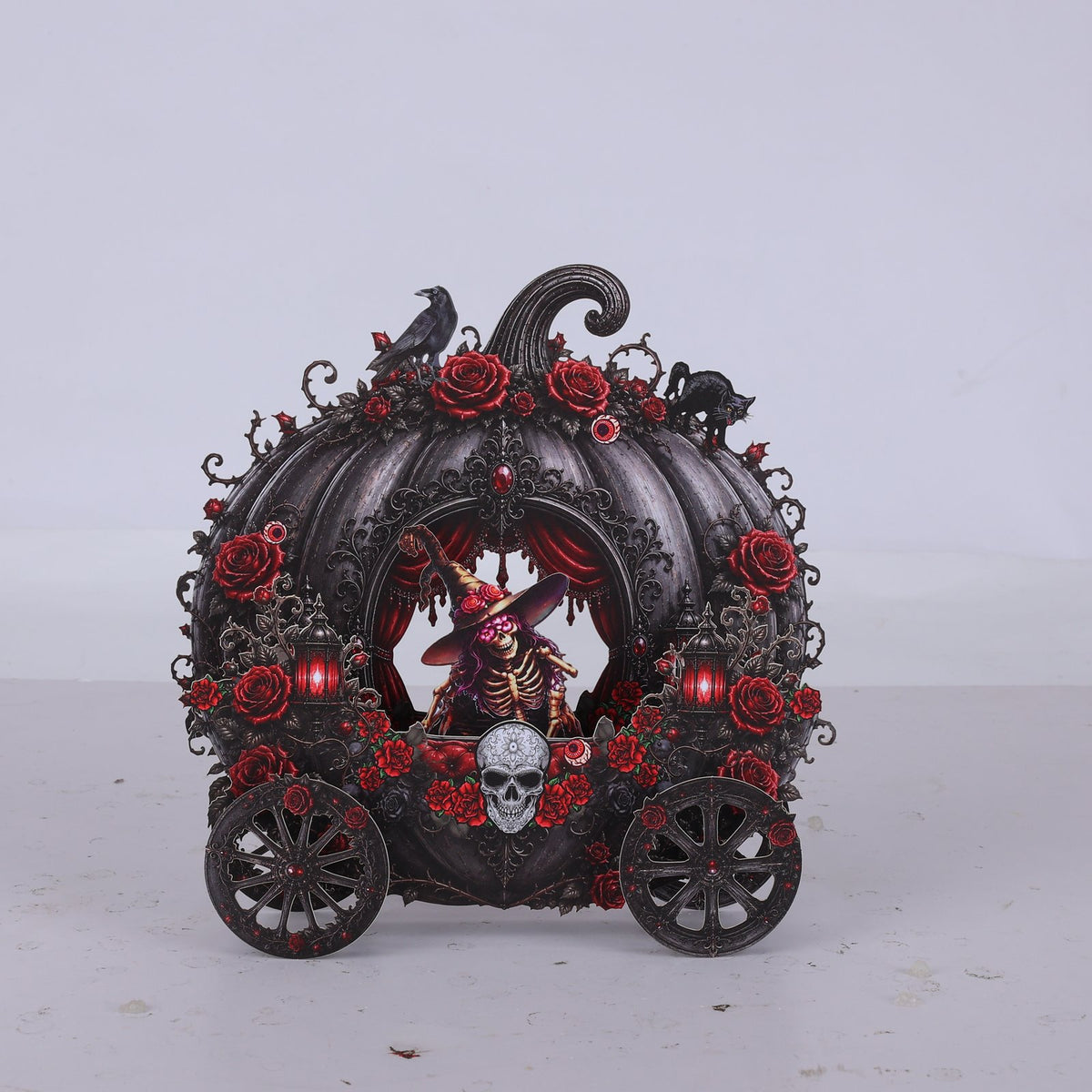 Halloween Horse Carriage Greeting Card