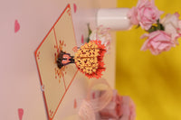 Squirrel Couple Love Tree 3D Pop Up Card