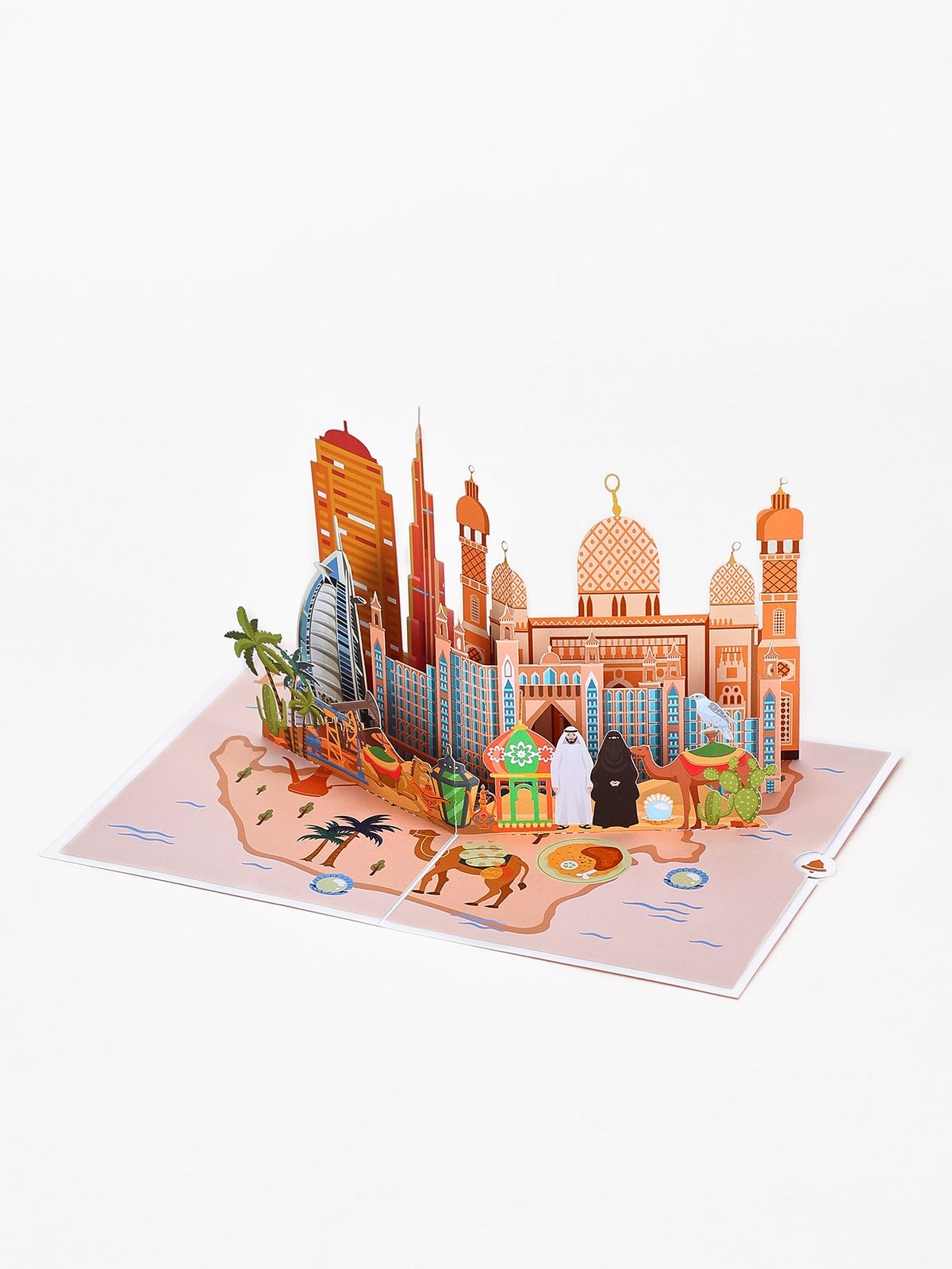 Dubai City Scenery 3D Pop Up Card