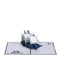 Sailboat 3D Pop Up Card