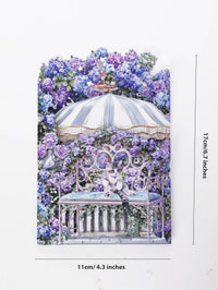 Hydrangea Garden Double Door Pop Up Card
