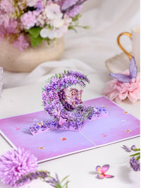 Leprechaun Wisteria Swing Crescent Moon 3D Pop Up Card