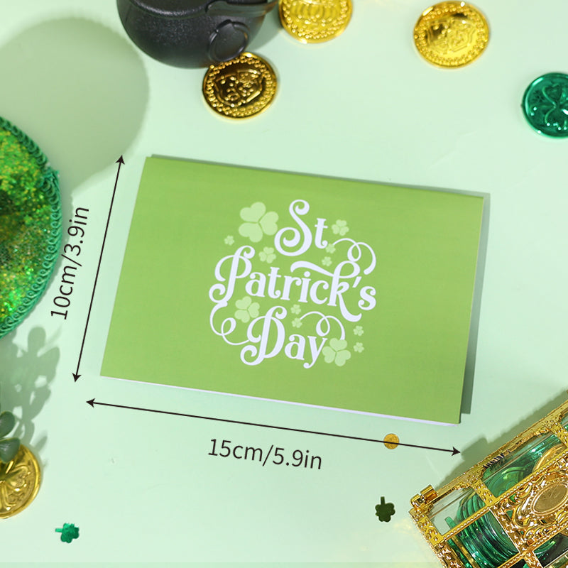 90 Degree Folding St. Patrick's Day Pop Up Card