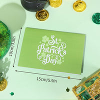 90 Degree Folding St. Patrick's Day Pop Up Card
