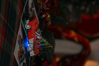 Christmas Vintage Sports Car Music LED Light Greeting Card