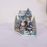 Gold Blue Christmas Ornament