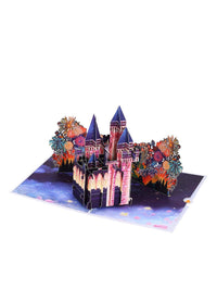 Castle Fireworks Flip Pop Up Card