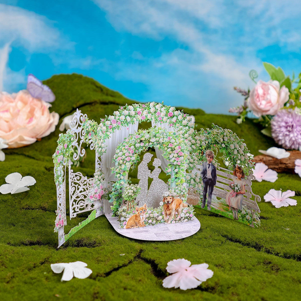 Wedding Live Double Door 3D Pop Up Card