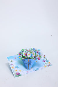 Daisy Flower Bouquet Greeting Card
