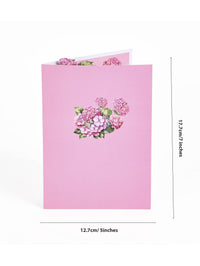 Hydrangea Bouquet 3D Pop Up Card